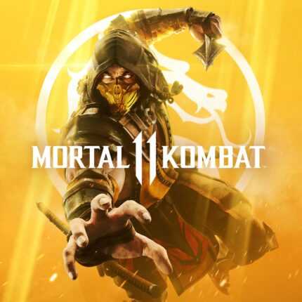 Скорпион на обложке игры Mortal Kombat 11