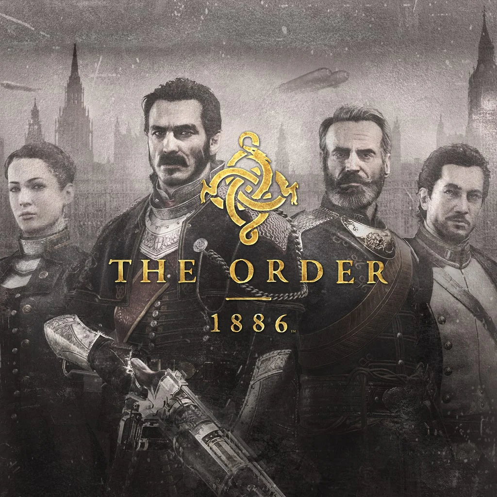 Главные герои игры The Order: 1886 на фоне викторианского Лондона