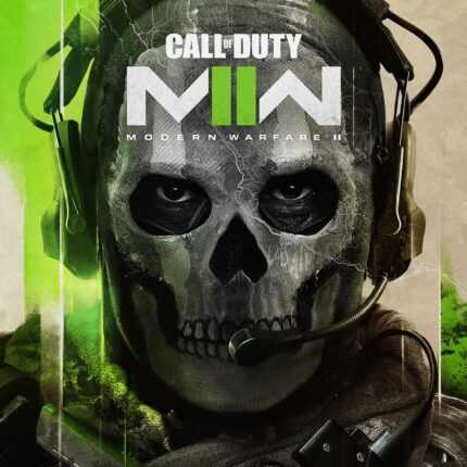 Обложка игры Call of Duty: Modern Warfare II с изображением солдата в маске с черепом под именем Ghost