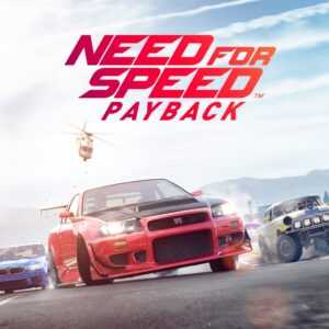 Обложка игры Need for Speed Payback с красным Nissan GTR