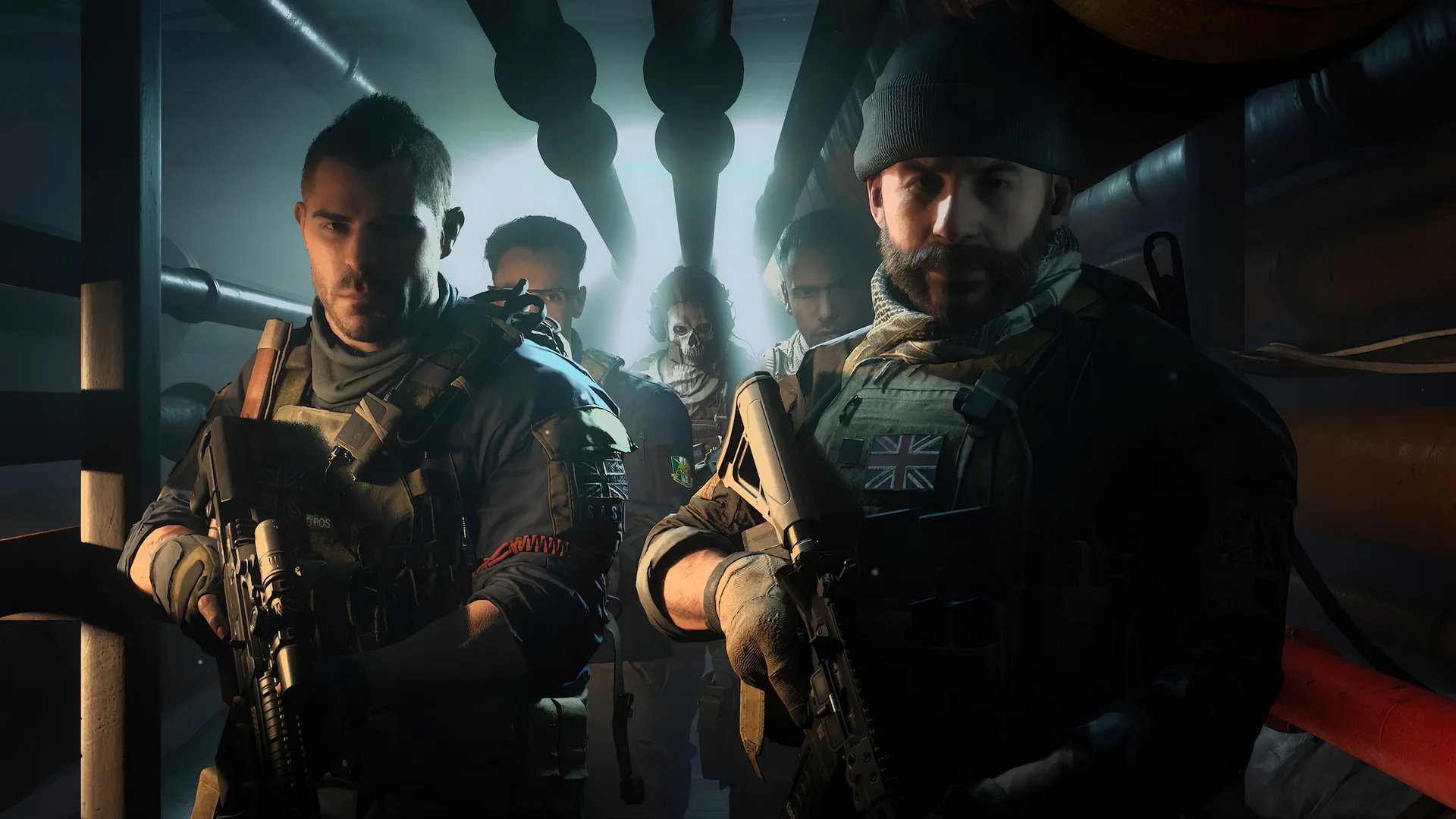Группа солдат готовится к боевой операции в игре Call of Duty: Modern Warfare 2.