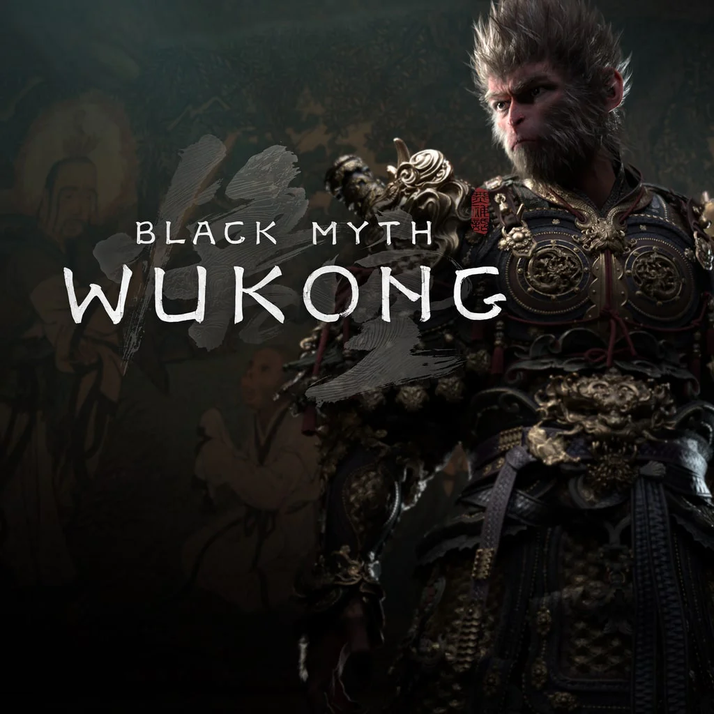 Персонаж из игры Black Myth Wukong в традиционных доспехах