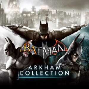 Логотип игры Batman: Arkham Collection с изображением Бэтмена