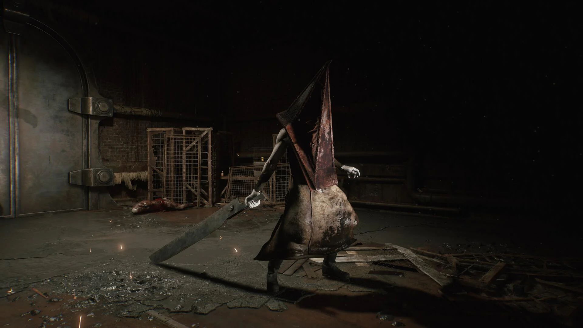 Знаковый монстр Пирамидоголовый из Silent Hill 2