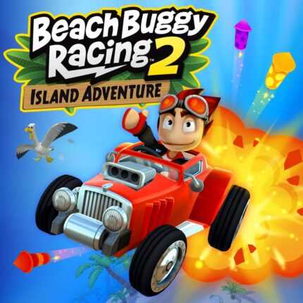 Гонщик в красном багги в Beach Buggy Racing 2