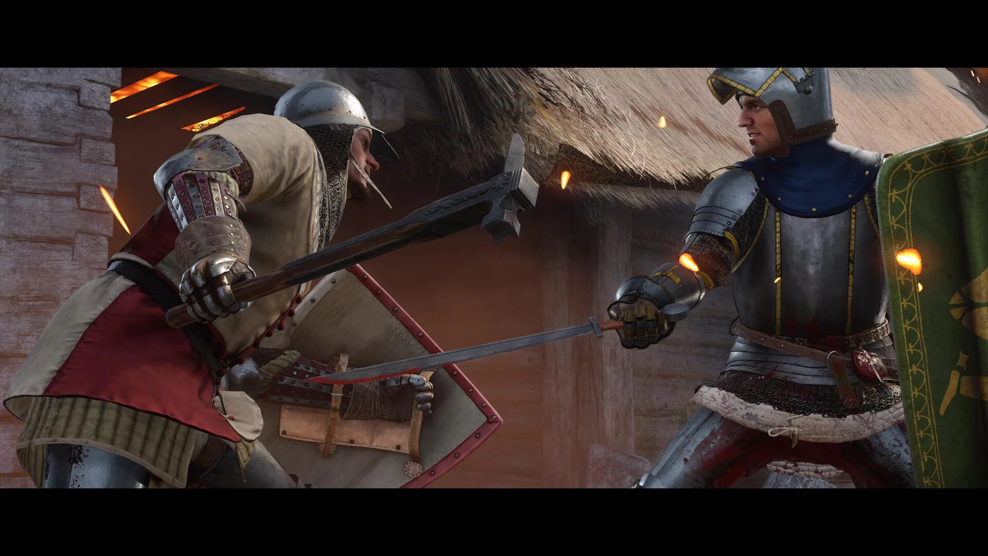 Рыцарский поединок в средневековой деревне в Kingdom Come: Deliverance