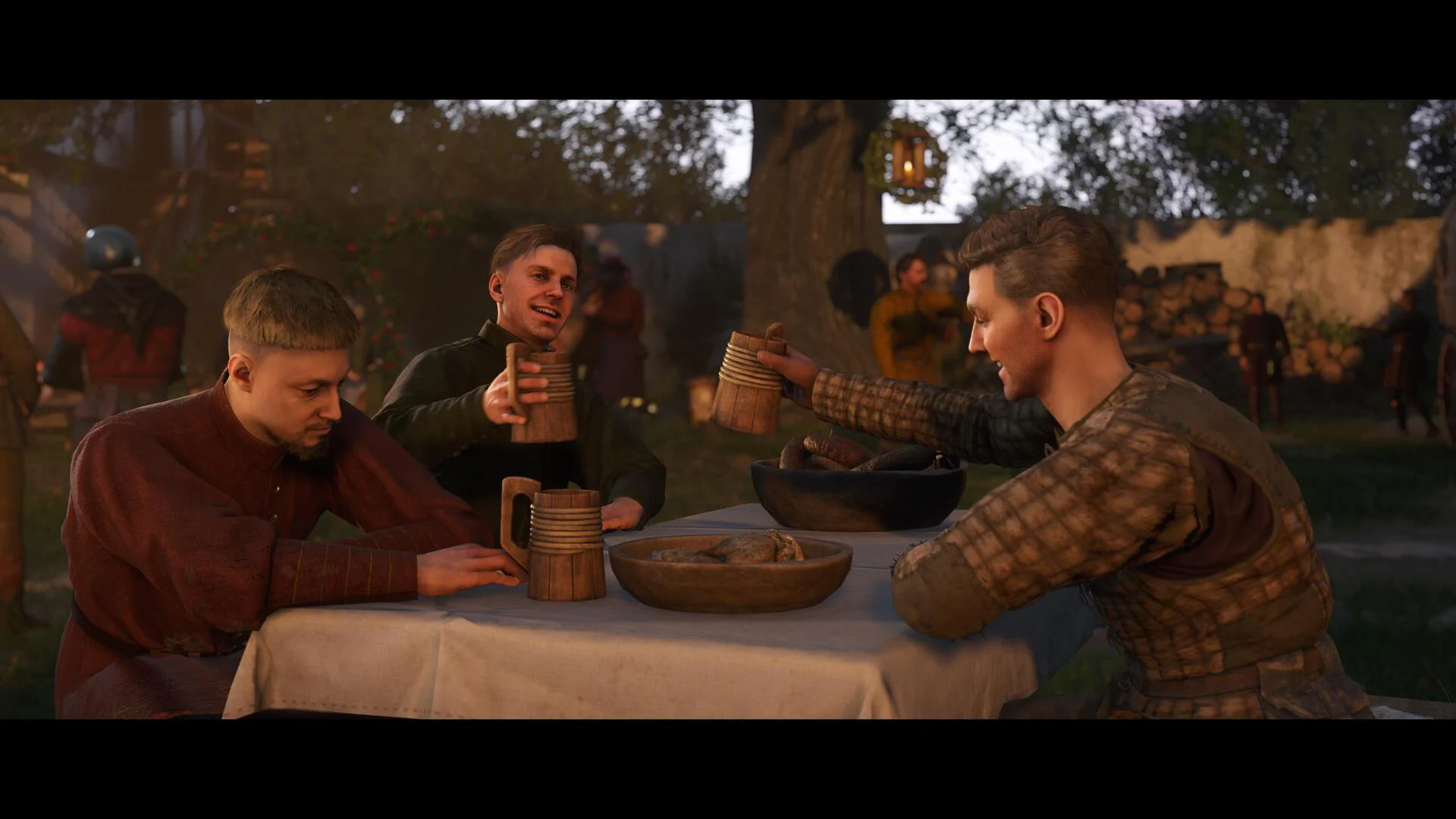 Средневековый пир с друзьями в Kingdom Come: Deliverance