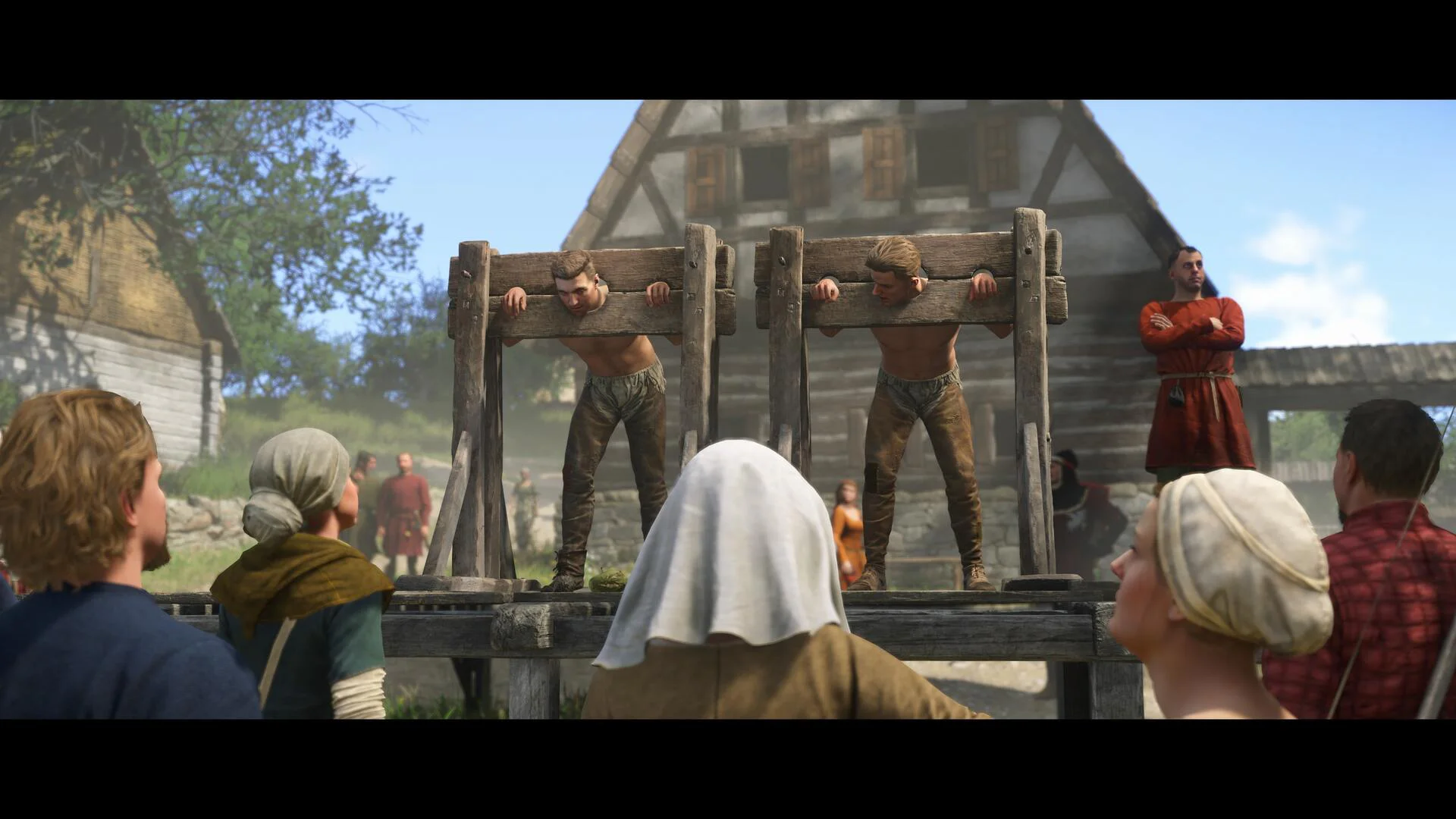 Средневековая казнь на позорном столбе в Kingdom Come: Deliverance