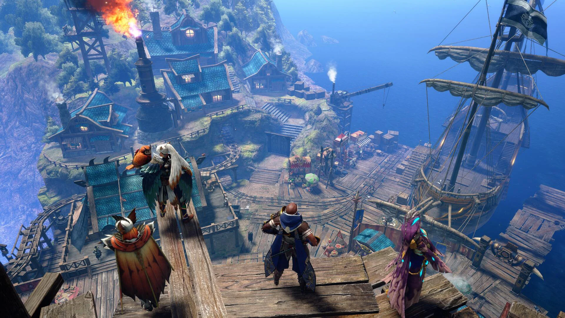 Город охотников Камура в Monster Hunter Rise