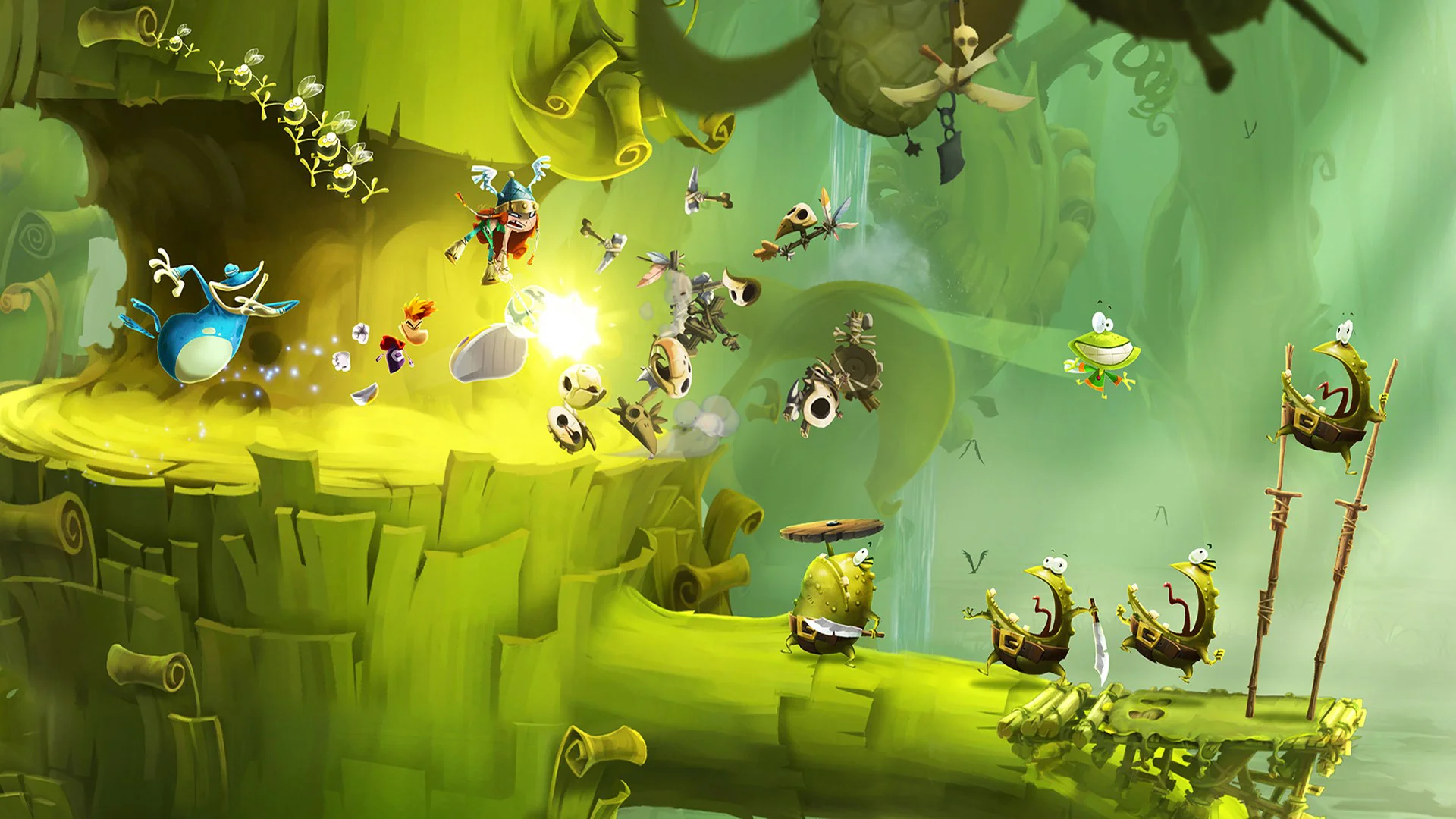 Rayman Legends: платформенная игра с героями Рэйман и Глобок