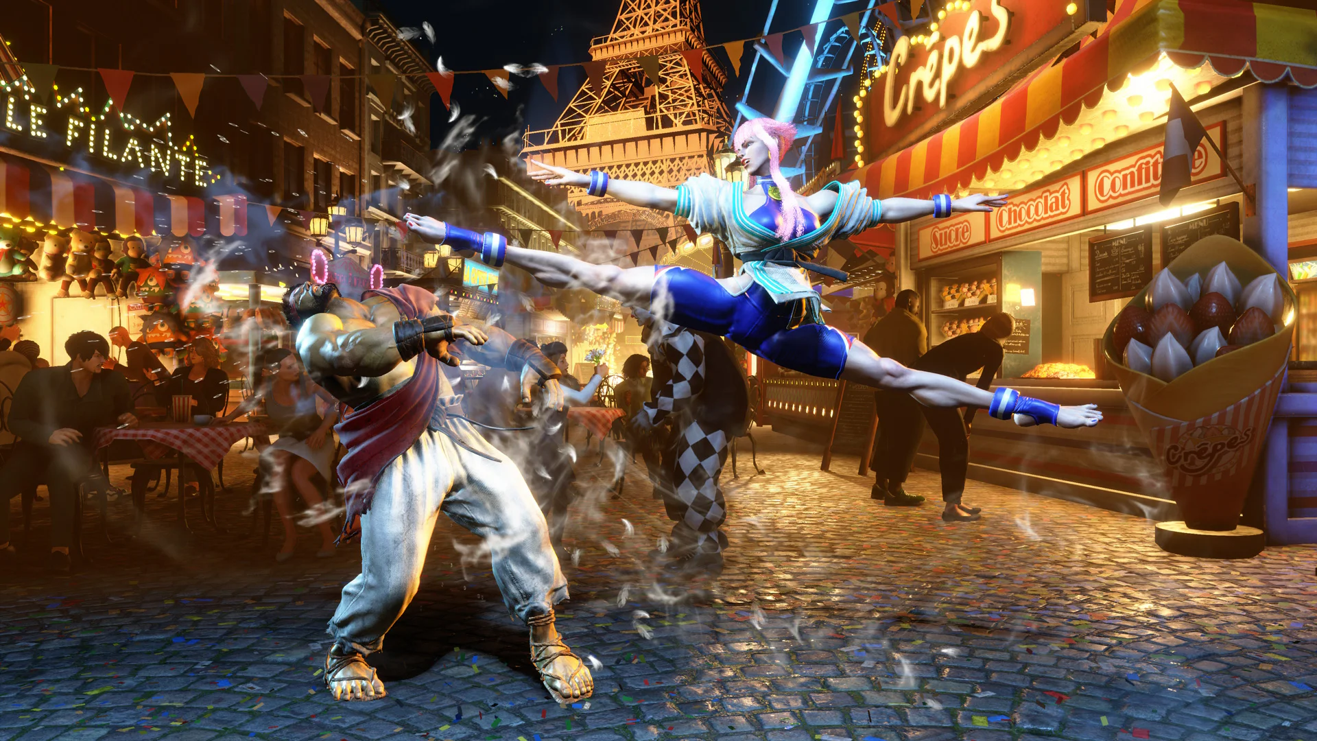Кимберли наносит мощный удар в Street Fighter 6