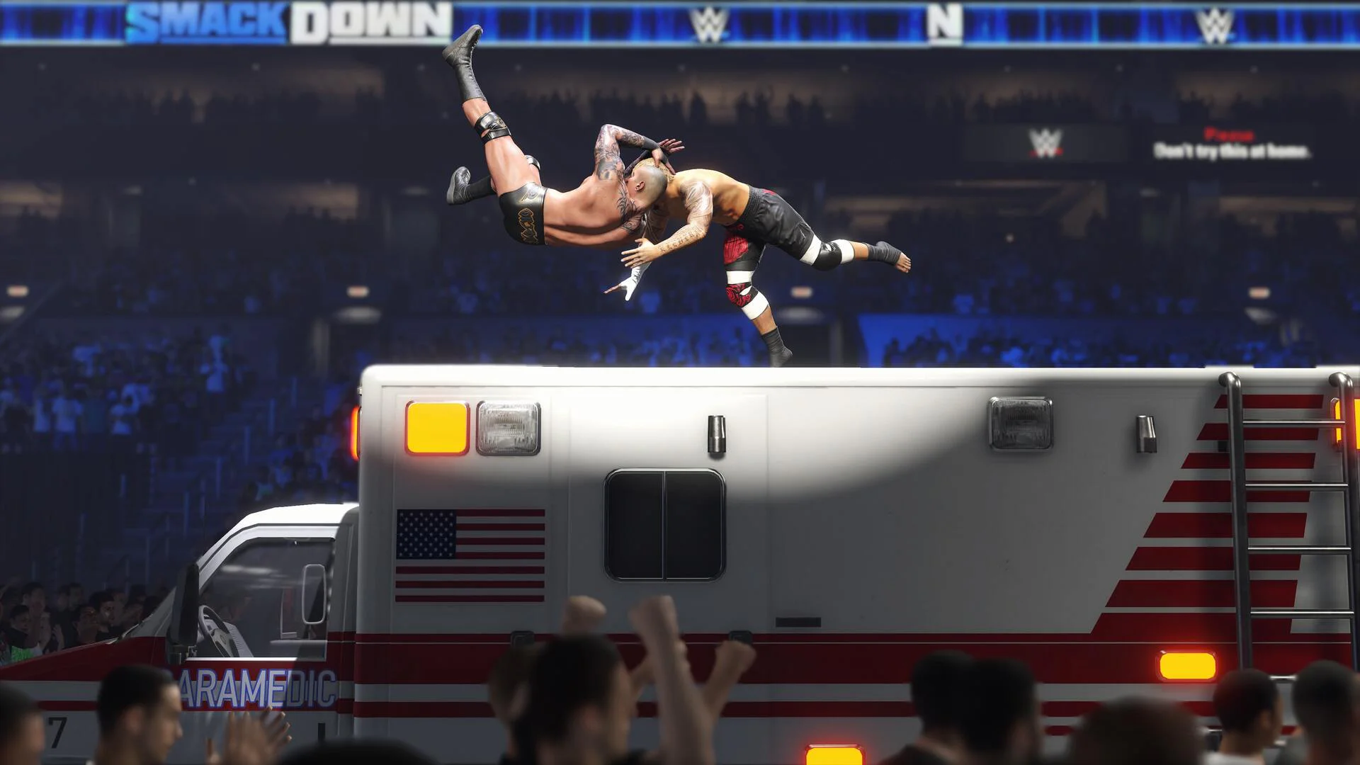 Захватывающий момент рестлинга WWE на SmackDown