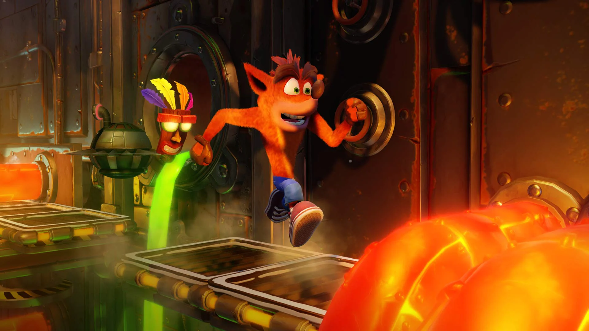 Crash Bandicoot с главным героем Крэшем Бандикутом.