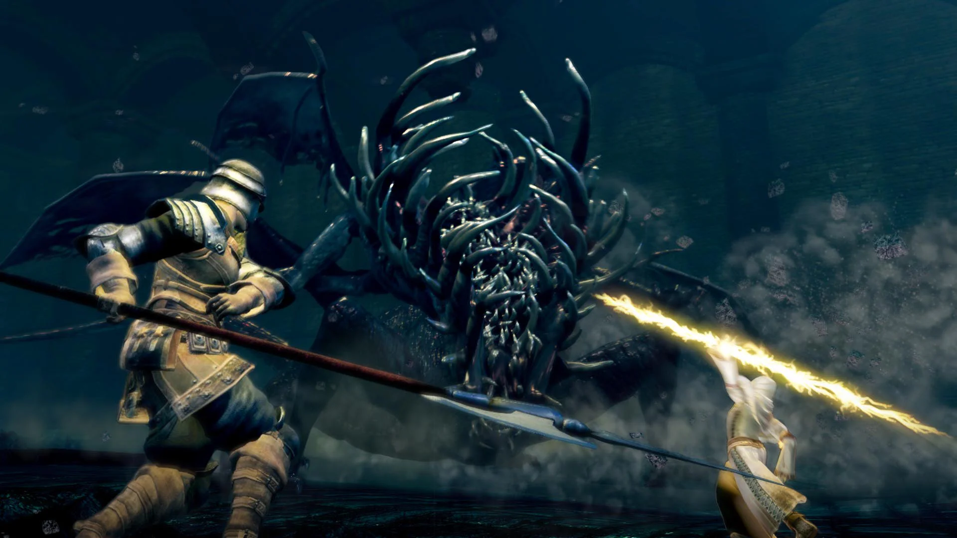 Битва с боссом в Dark Souls Remastered