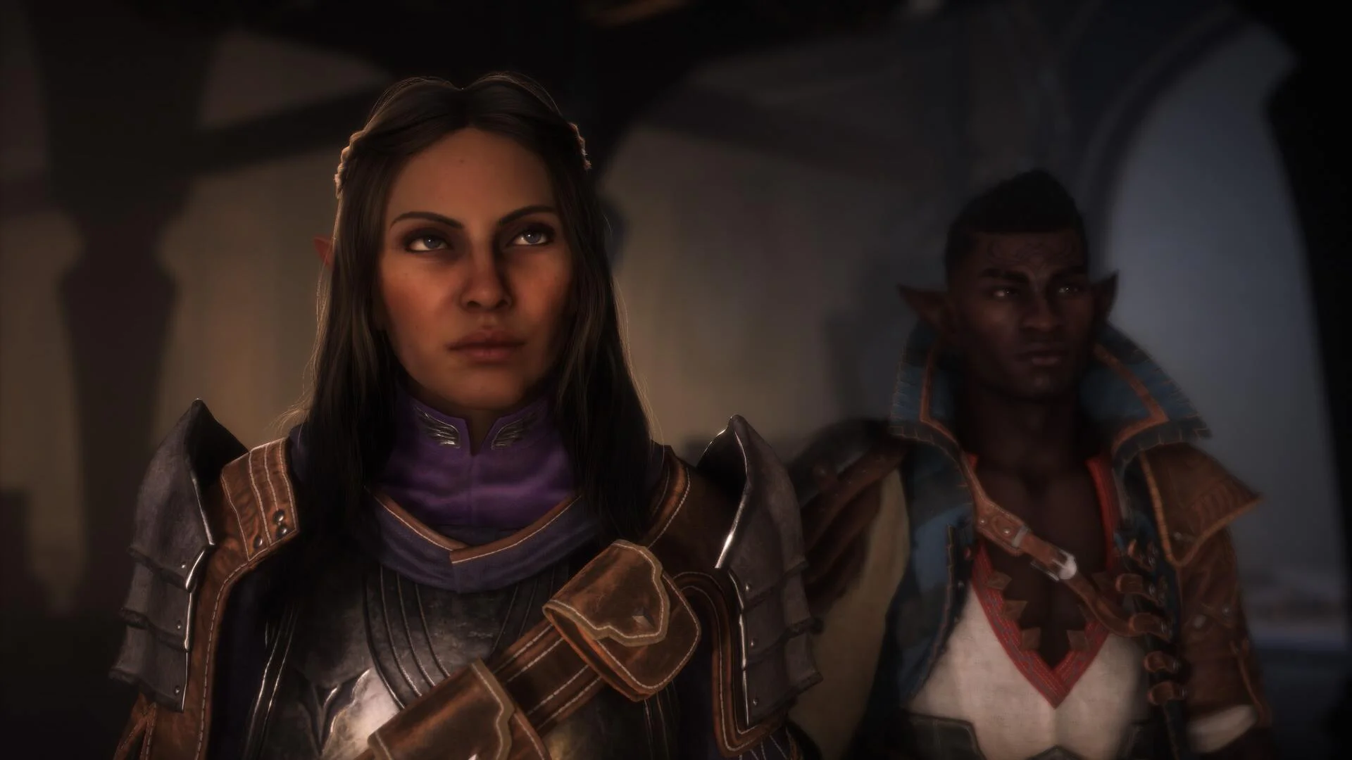 Главные персонажи Dragon Age: The Veilguard — эльфийка в доспехах и таинственный маг.