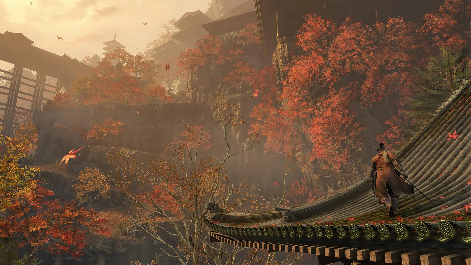 Живописная локация игры Sekiro: Shadows Die Twice.