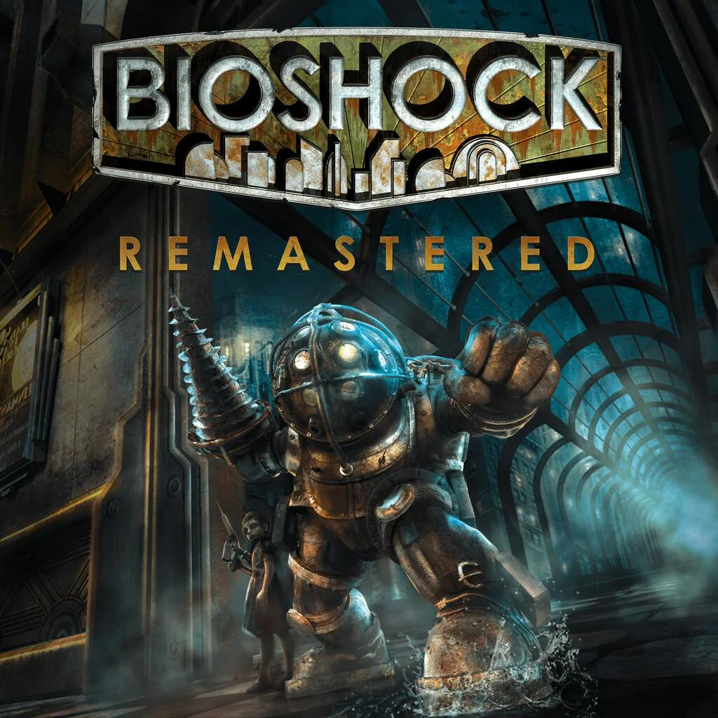 BioShock Remastered — аренда игр PlayStation, легендарный шутер в мире антиутопии Большой Папочка и Маленькая Сестричка в подводном городе Восторг
