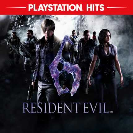 Леон Кеннеди, Хелена Харпер и другие персонажи Resident Evil 6 на фоне тёмного города.