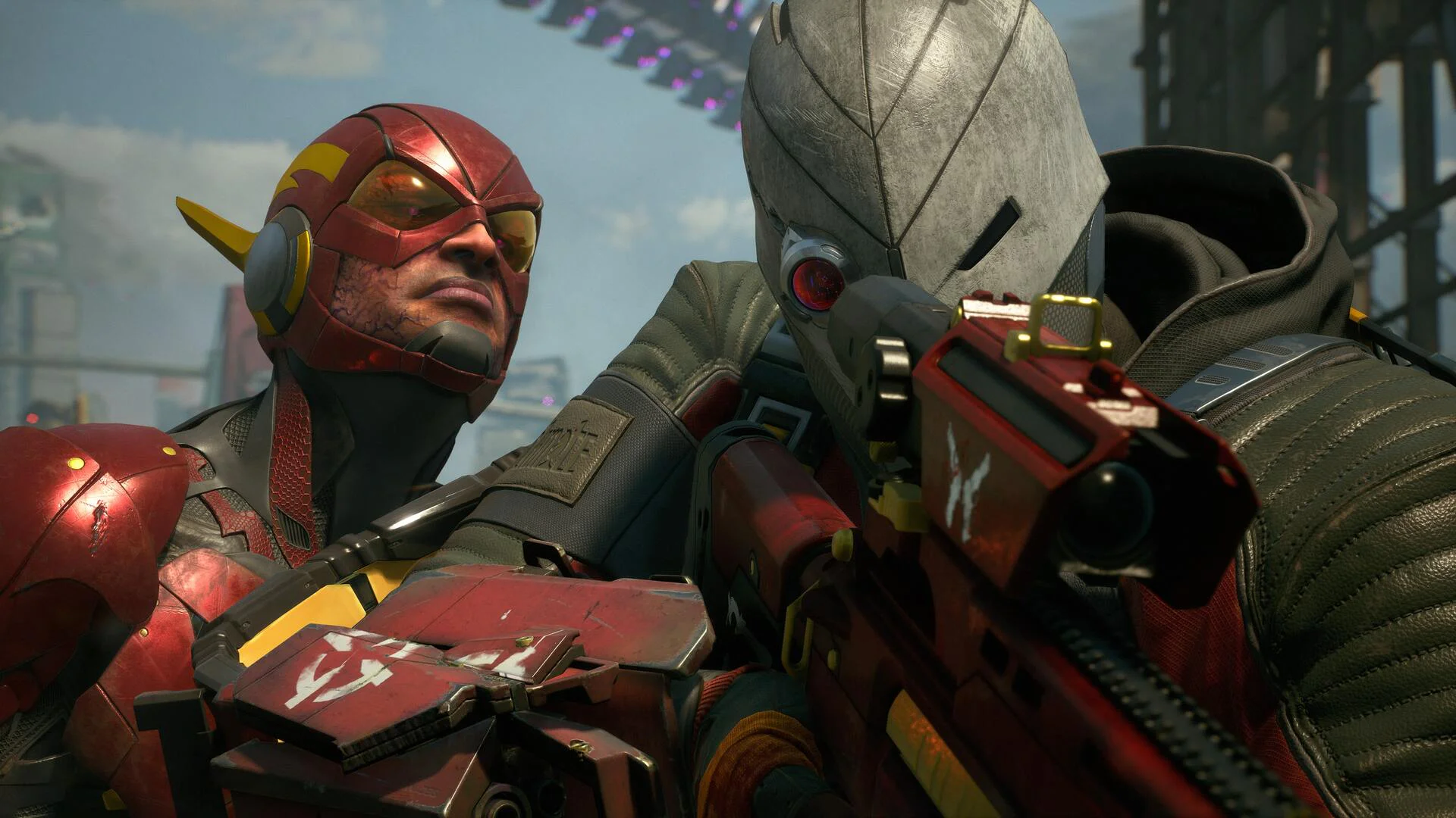 Deadshot против искажённого Флэша в Suicide Squad: Kill the Justice League