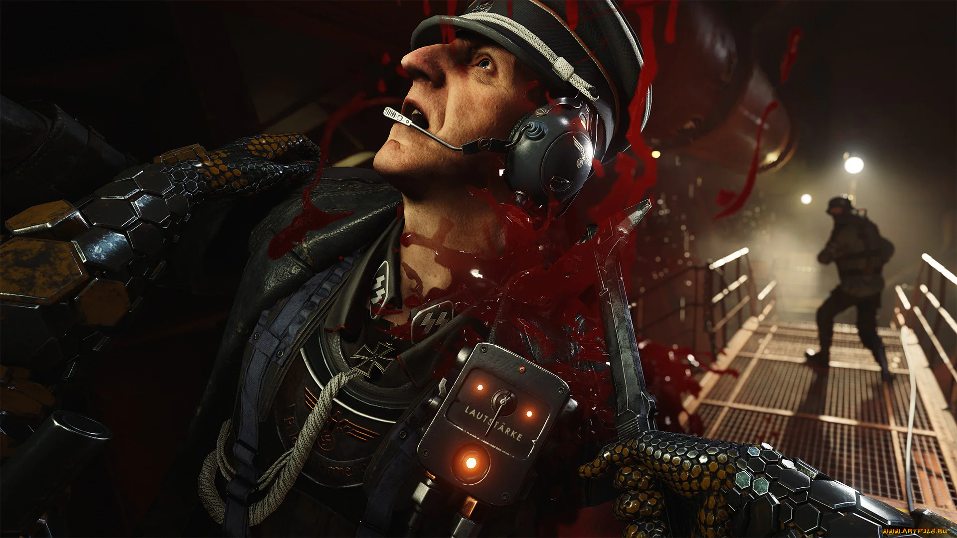 Бласковиц ликвидирует нацистского офицера в Wolfenstein II: The New Colossus
