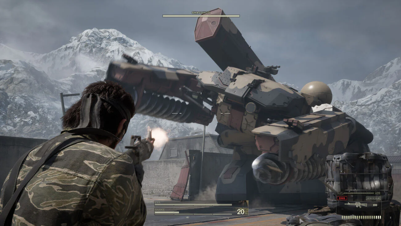 Снейк сражается с Шагоходом в Metal Gear Solid, аренда PS