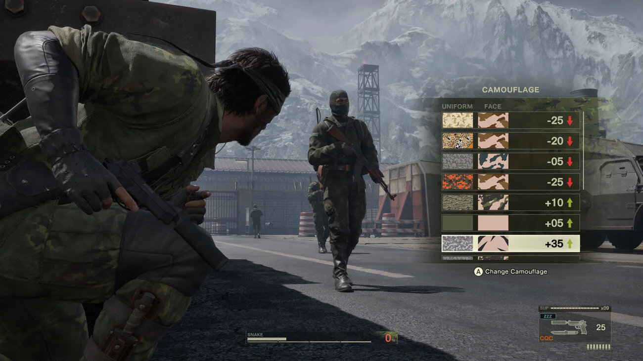 Снейк скрывается от врага в Metal Gear Solid, аренда PS