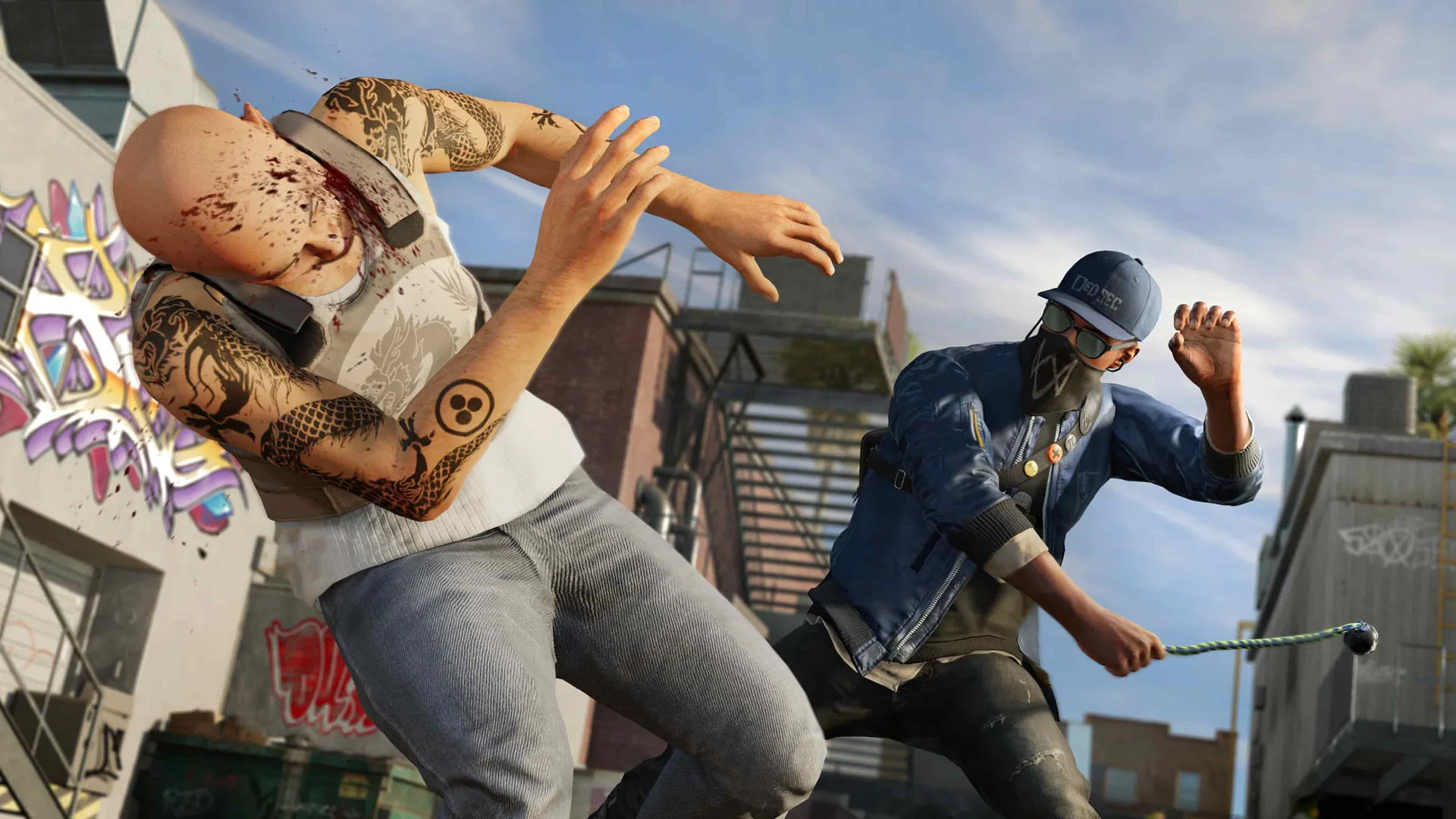 Аренда Watch Dogs 2 на PS с Маркусом Холлоуэем в бою