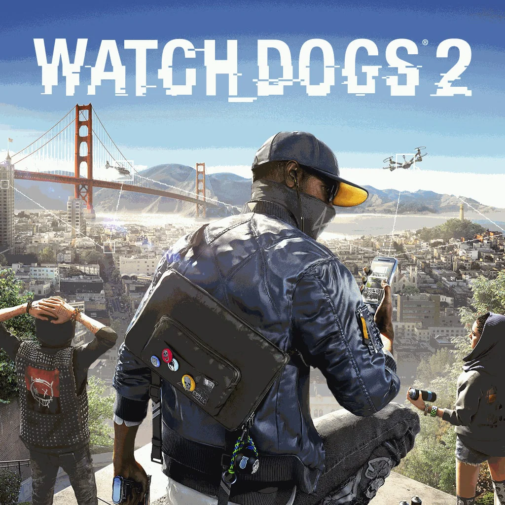 Обложка Watch Dogs 2 для аренды на PS с Маркусом