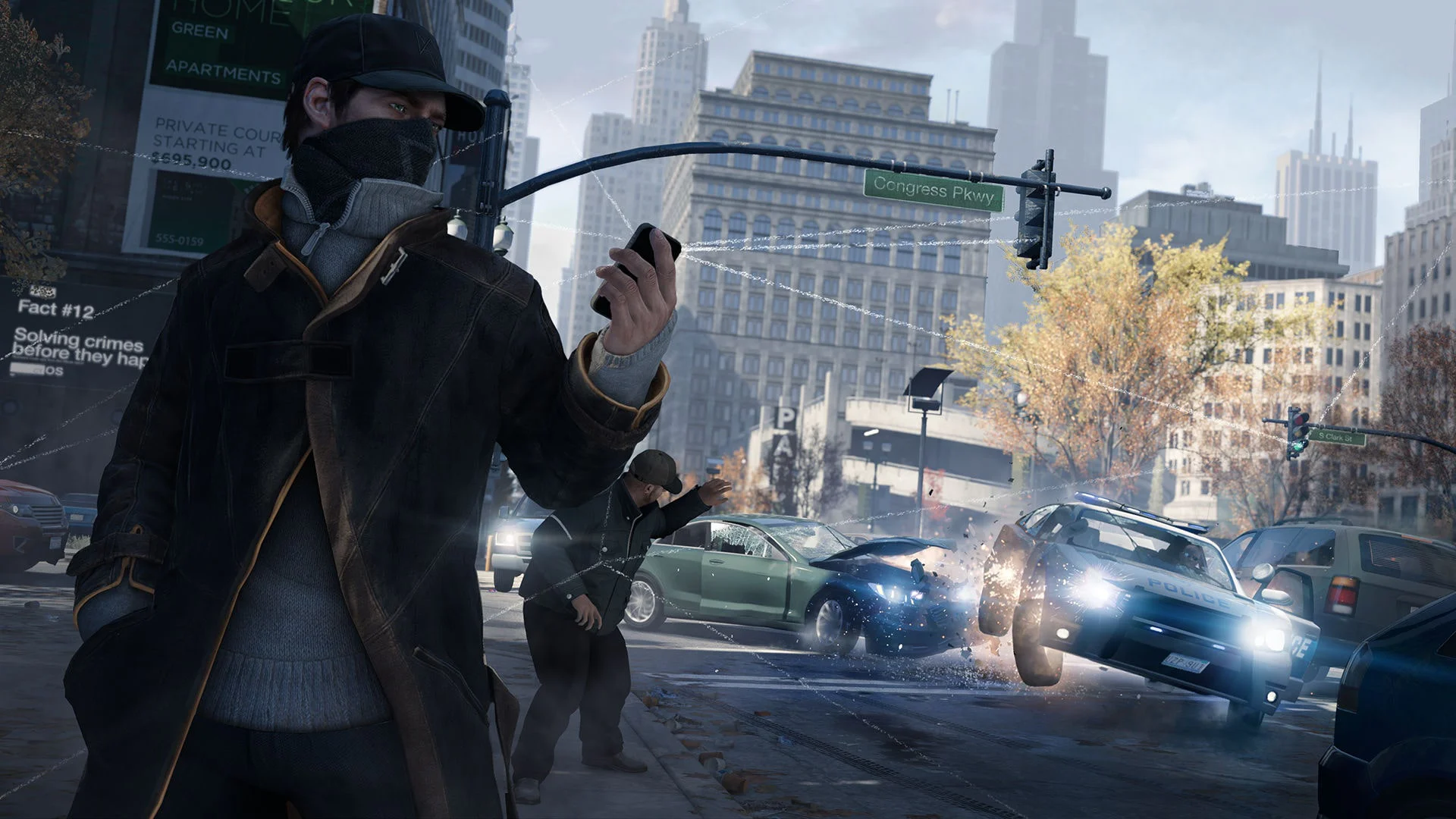 Аренда Watch Dogs на PS4 и PS5 с Эйденом Пирсом в Чикаго