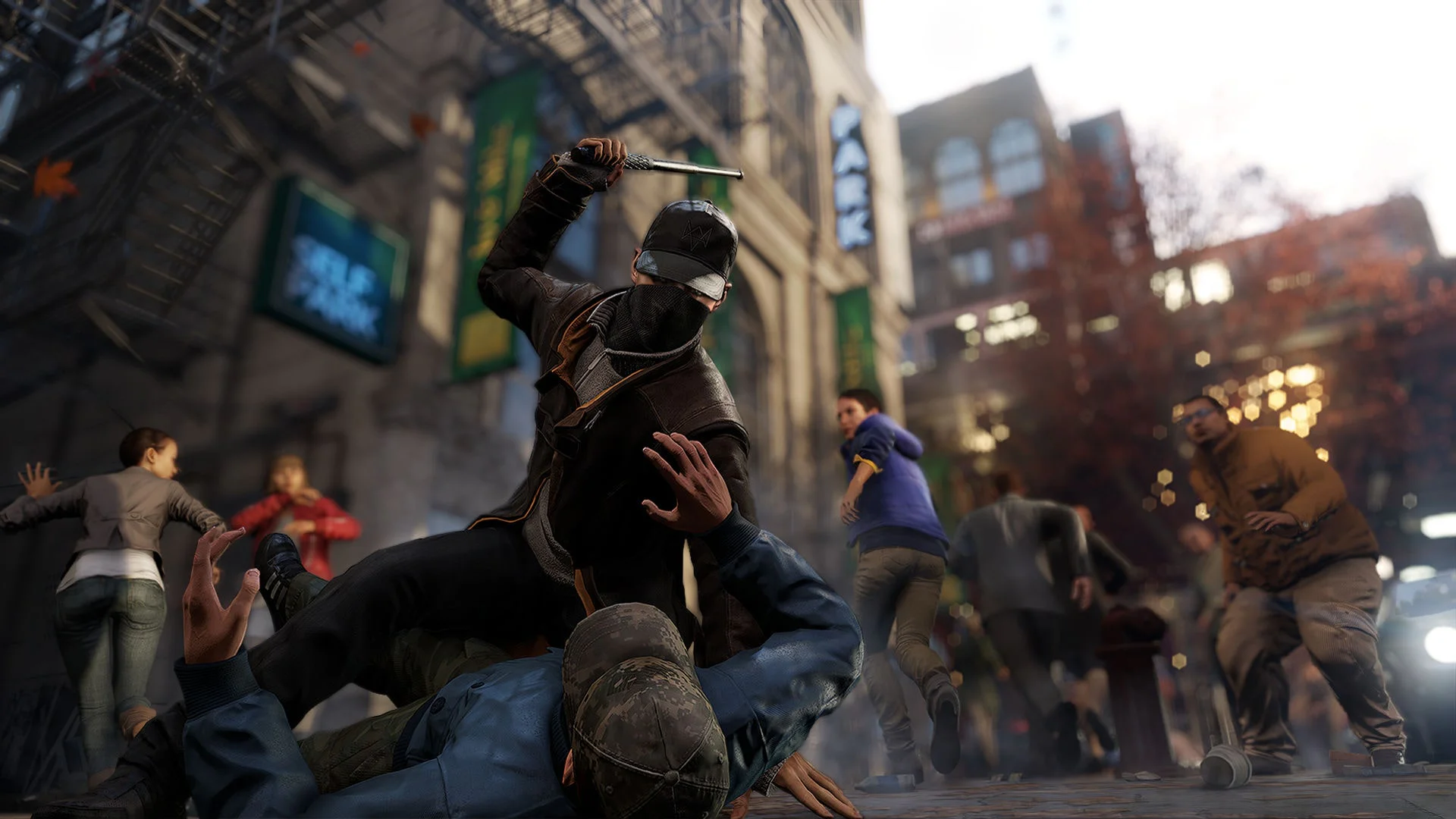Аренда Watch Dogs на PS с Эйденом Пирсом в бою