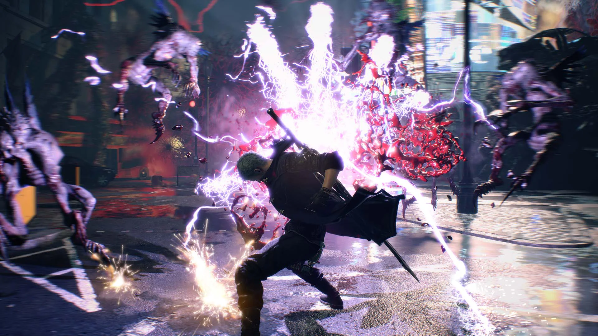 Вергилий сражается в Devil May Cry 5 для аренды на PS
