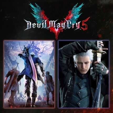 Обложка Devil May Cry 5 с Неро, Данте и Вергилием