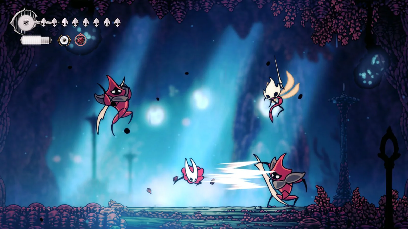 Hollow Knight Silksong аренда на PS с Хорнет в бою