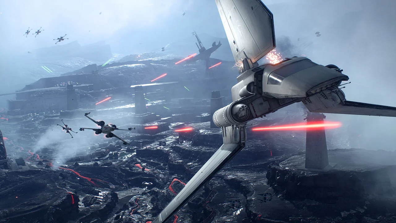 STAR WARS Battlefront 1 аренда на PS — космический бой истребителей