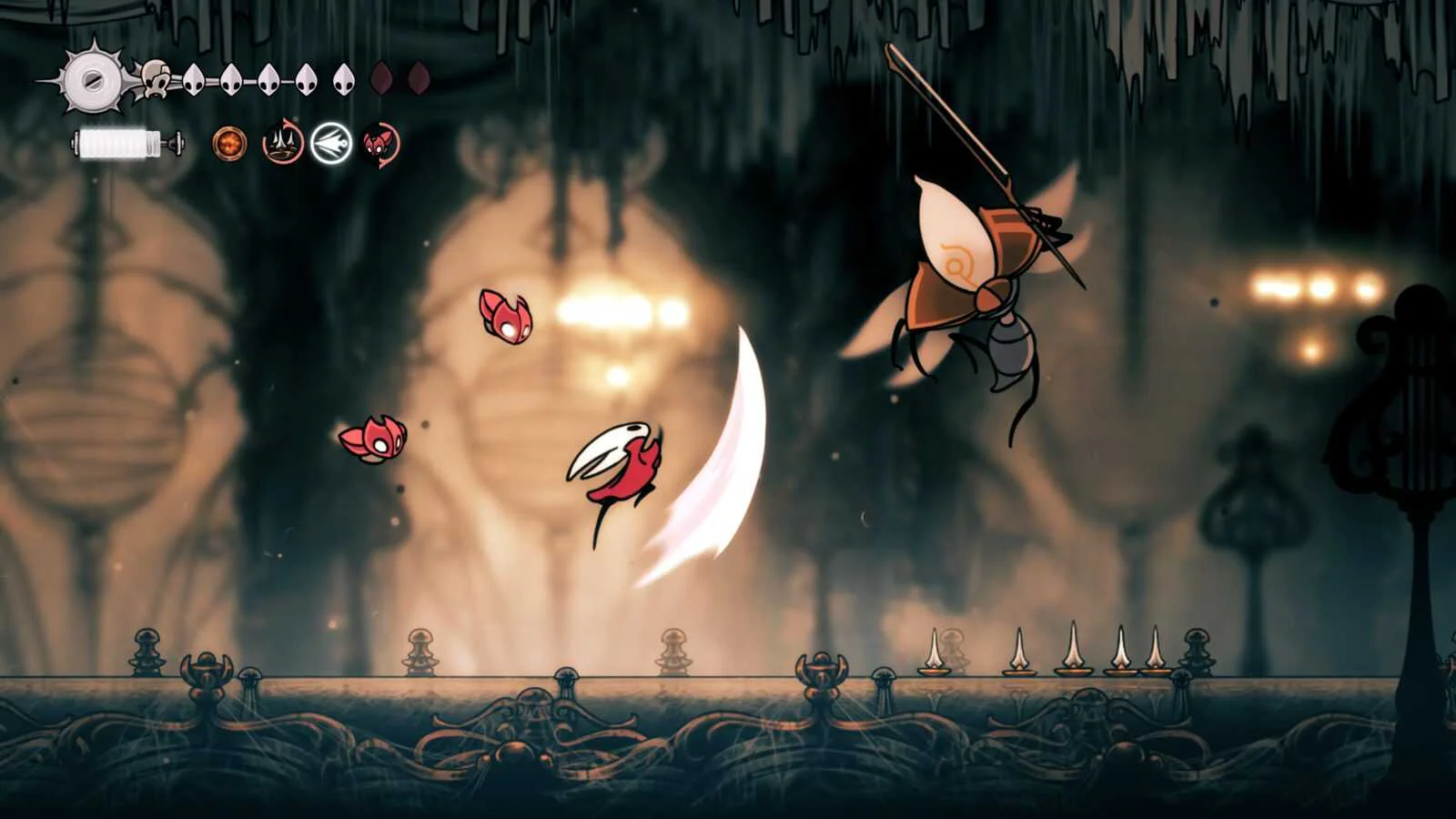 Hollow Knight Silksong аренда на PS с Хорнет в бою