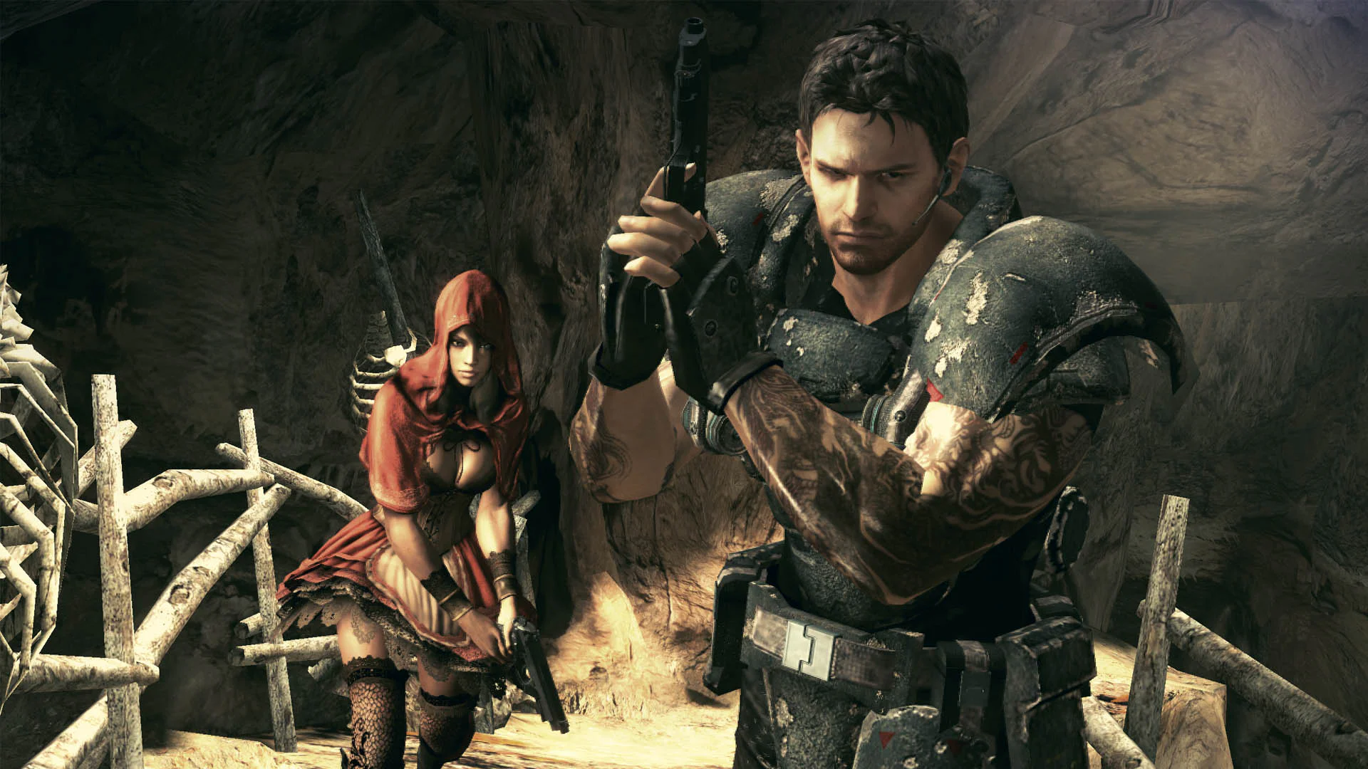 Resident Evil 5 аренда на PS — герои в альтернативных костюмах