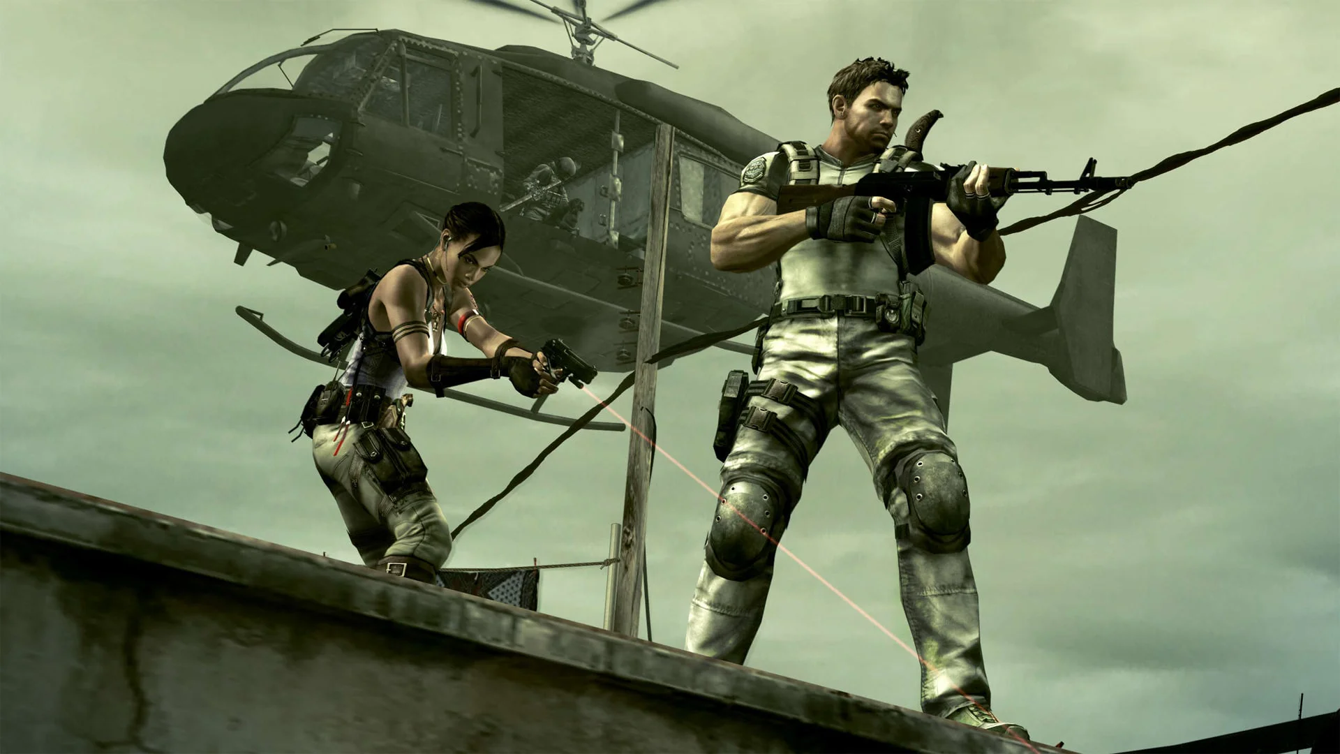 Resident Evil 5 аренда на PS — кооперативный геймплей