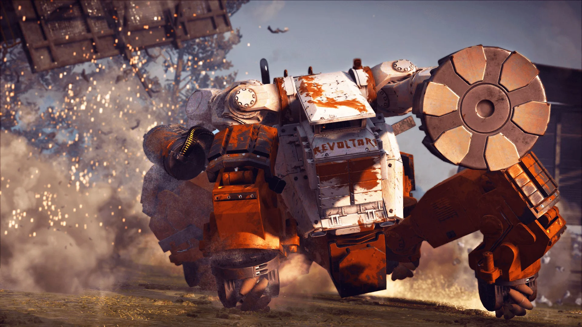 Just Cause 3 аренда на PS — боевой робот Револта в действии