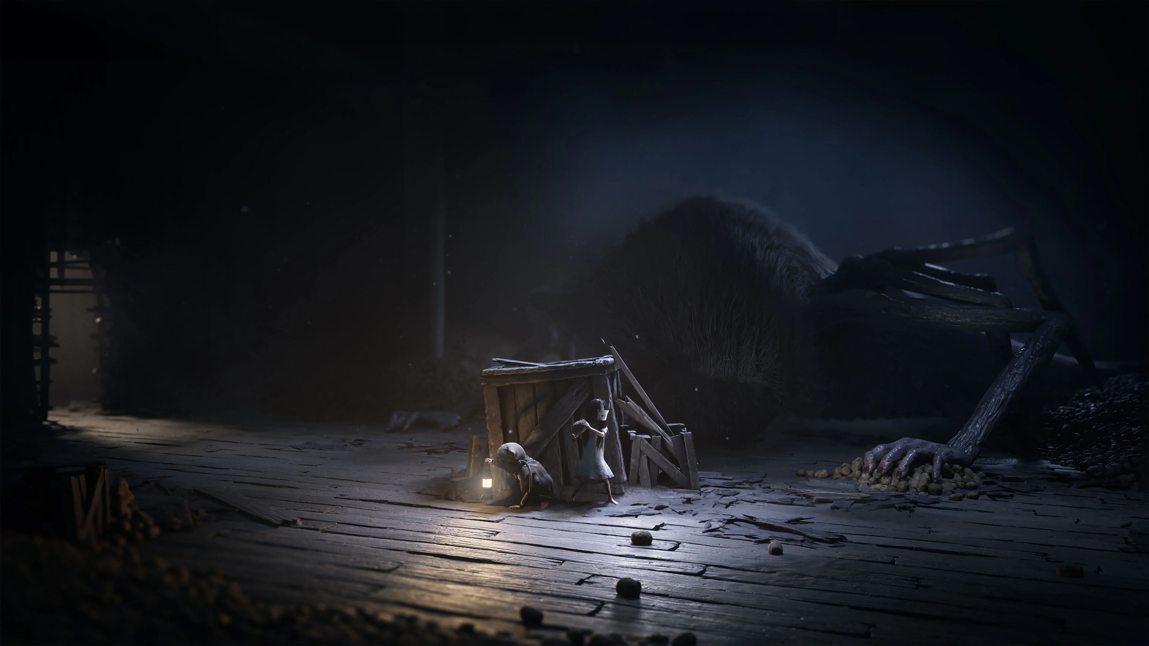 аренда игры Reanimal на PlayStation монстр в темноте и дети