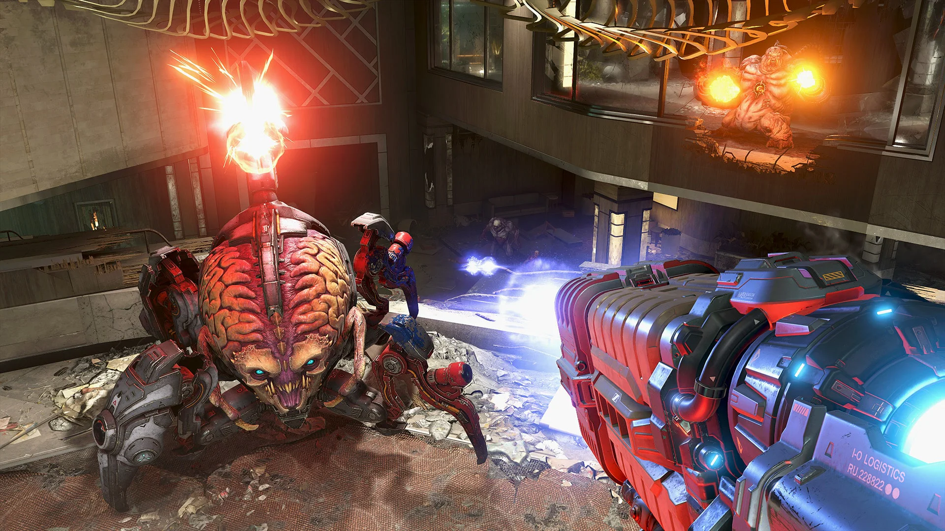 Doom Slayer с мечом Горнило против Манкубуса аренда PS5 игры
