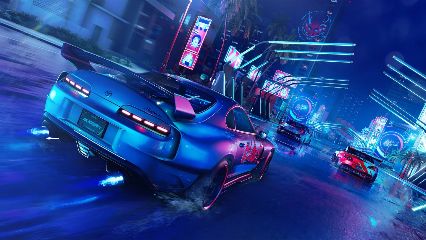 ночной дрифт toyota supra в the crew motorfest playstation аренда