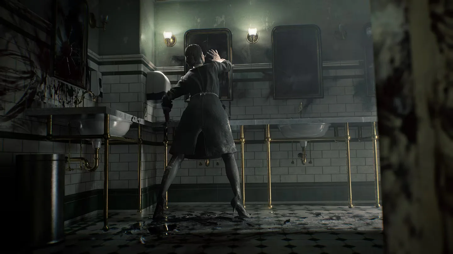 Ада Вонг в ванной комнате Resident Evil 4 аренда PlayStation