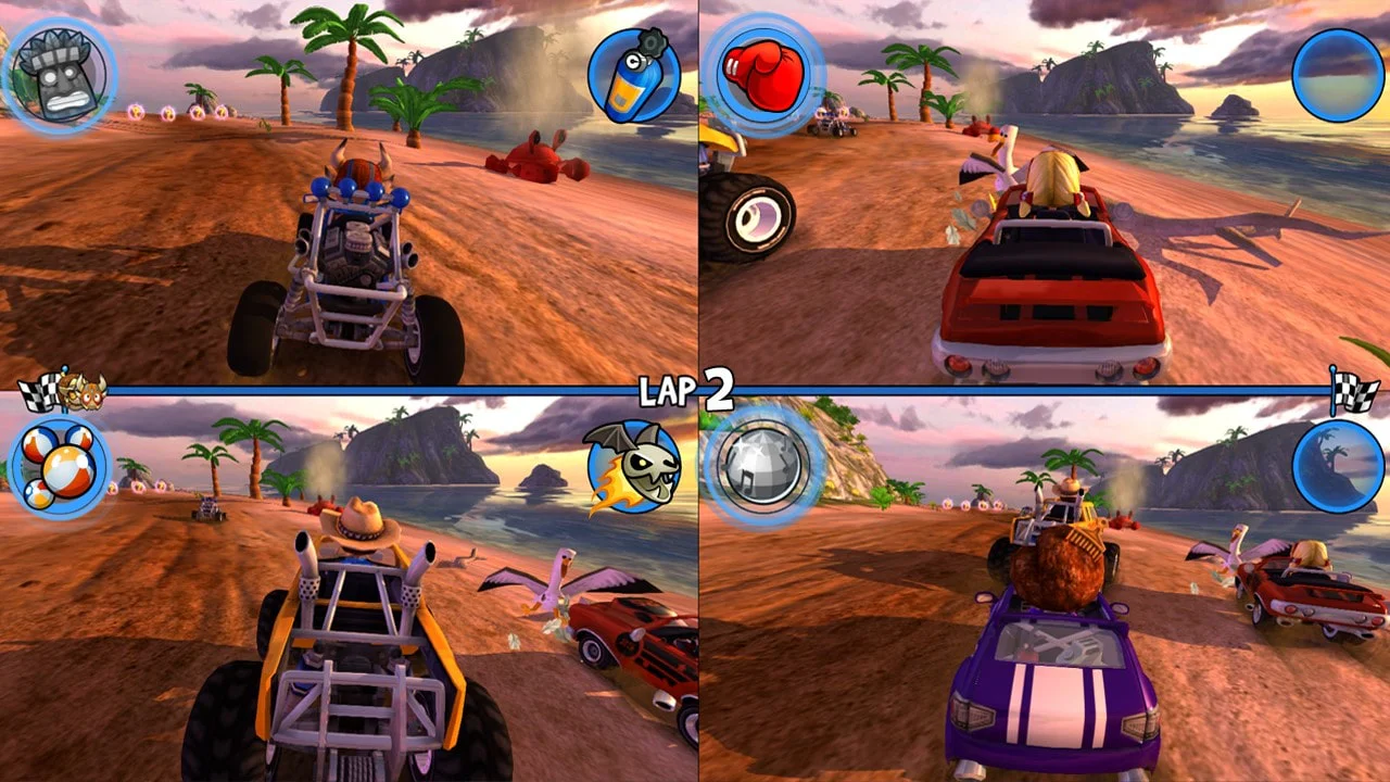 гонки на разделенном экране аренда PlayStation игры Beach Buggy Racing