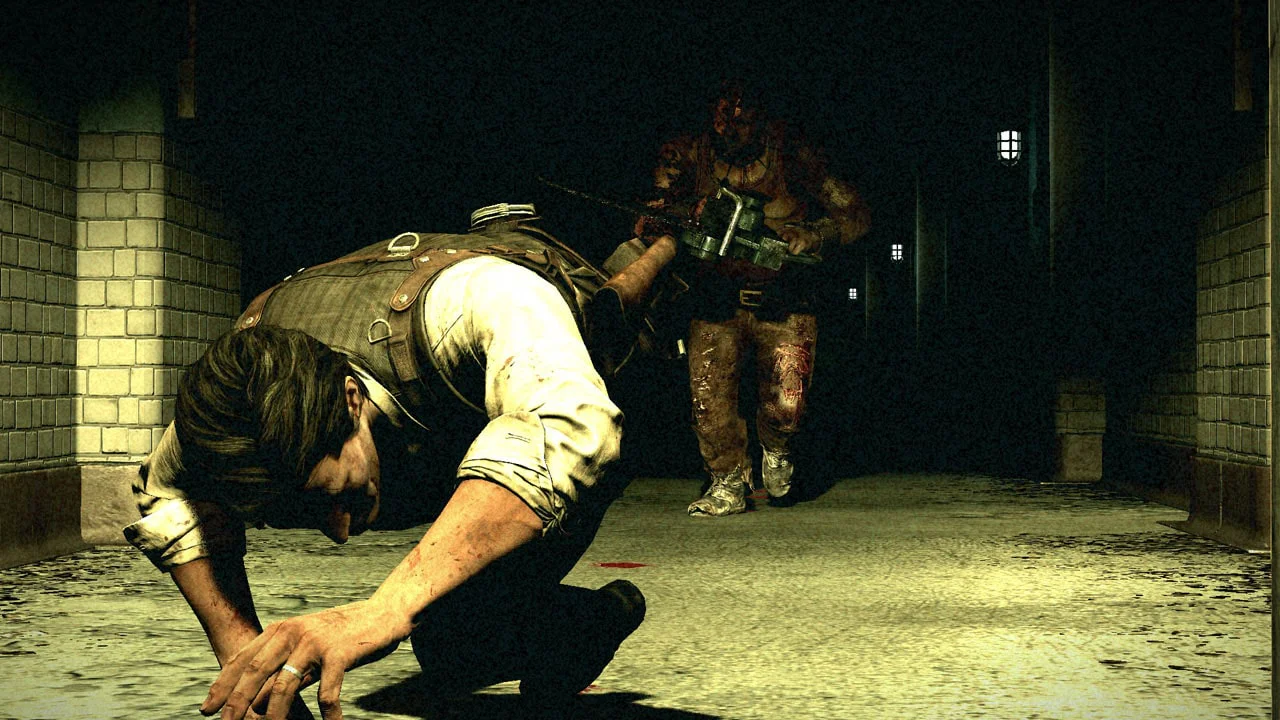 Себастьян Кастелланос убегает от Садиста The Evil Within аренда игры PS
