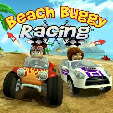 Реззо и Бенни на пляже аренда игры PlayStation Beach Buggy Racing