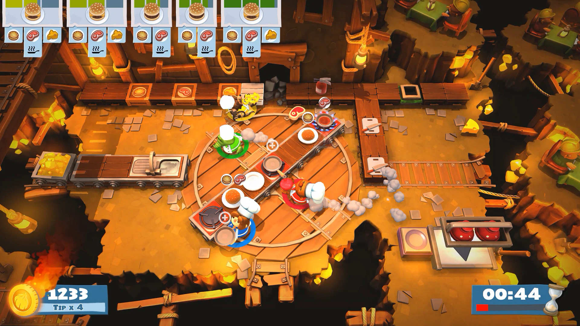 Аренда Overcooked 2 на PlayStation с кооперативом и PS5