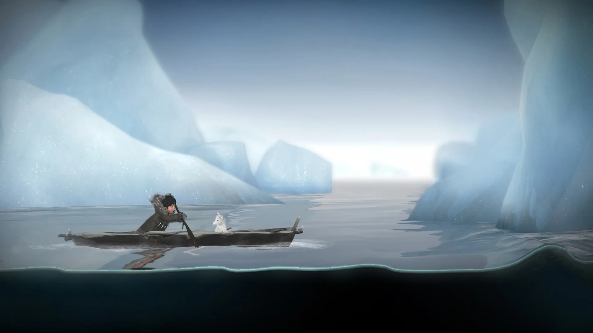 Нанук и песец в лодке Never Alone аренда игры PlayStation онлайн скидка