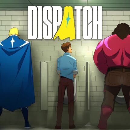 Аренда игры Dispatch для PS4 и PS5 с супергероями у писсуаров
