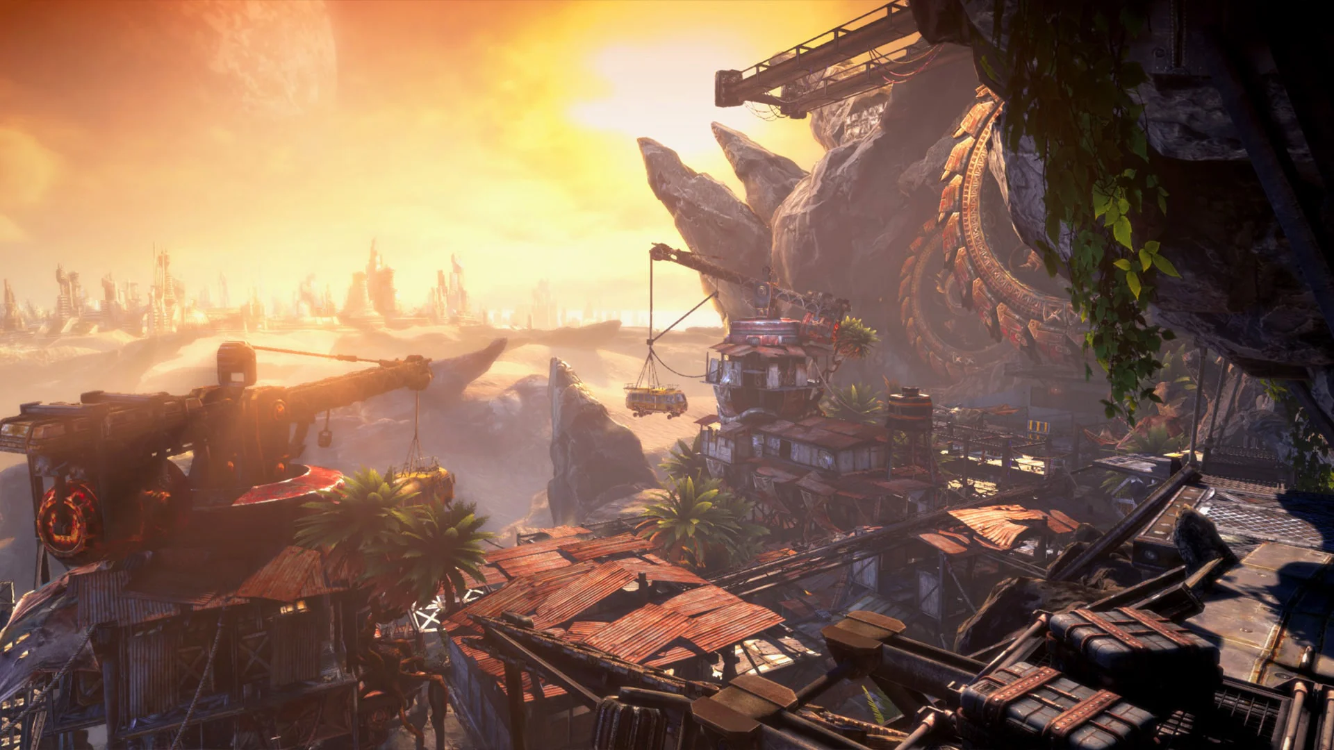Аренда игры Bulletstorm пейзаж заброшенного города на PlayStation онлайн
