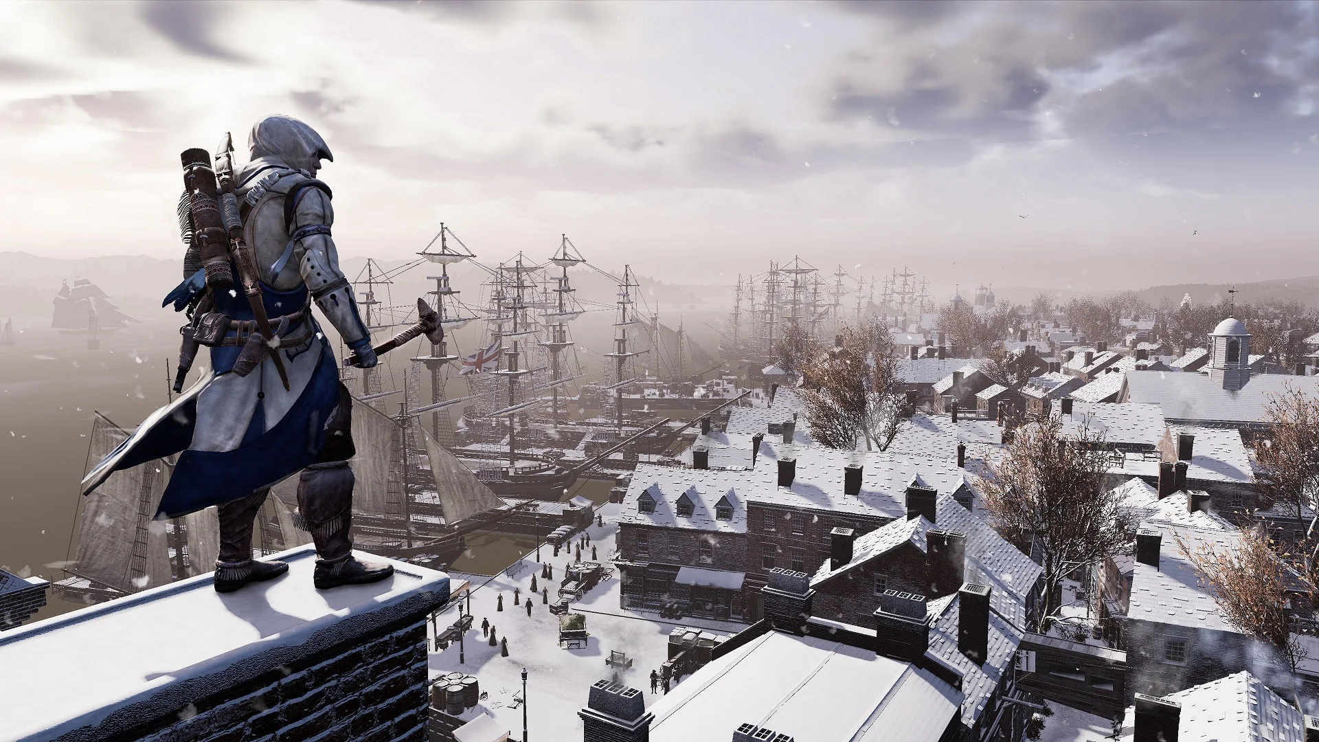 Коннор на крыше в Assassin's Creed III Remastered аренда PlayStation онлайн